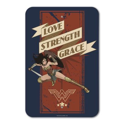 GRAPHICS & MORE Wonder Woman Movie Love, Strength, Grace Home Business Office Sign