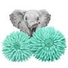 3D Daisy Flower Decorative Pillow - Sunflower Throw 14.5 x 13 Inch Round Decor - Home Decorations for Couch & Bed - Flower-Shaped (Case + Insert, Solid Mint) view 4