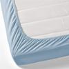 600-Thread-Count 100% Egyptian Cotton Bed Sheets, 5-Pc King,Light Blue Sheet Set, Sateen Weave, Fits Mattress Upto 32'' Deep Pocket view 3