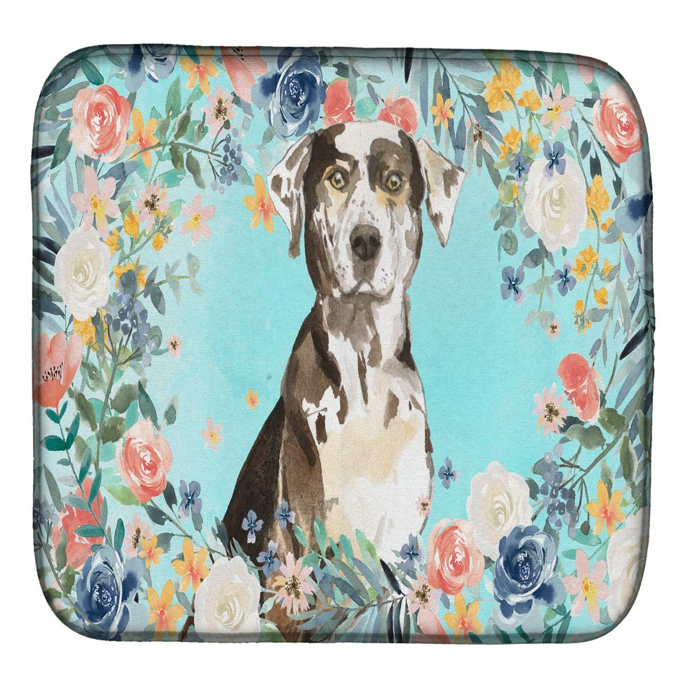 Caroline's Treasures CK3429DDM Catahoula Leopard Dog Dish Drying Mat Absorbent Dish Drying Mat Pad for Kitchen Counter Dish Drainer Mat for Countertop, 14 x 21", Multicolor