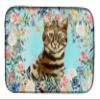 Caroline's Treasures CK3389DDM Bengal Spring Flowers Dish Drying Mat Absorbent Dish Drying Mat Pad for Kitchen Counter Dish Drainer Mat for Countertop, 14 x 21", Multicolor view 1