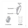 Bansriracha Celtic Knots Princess Cut 1.2ct Cubic Zirconia Solitaire Engagement Rings 925 Sterling Silver Rings Women Jewewlry (9) view 2