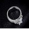 Bansriracha Celtic Knots Princess Cut 1.2ct Cubic Zirconia Solitaire Engagement Rings 925 Sterling Silver Rings Women Jewewlry (9) view 4