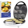 Electric Arepa Maker and Mini Pancake Maker by StarBlue with FREE Arepa Recipes eBook - Quick and making 5 Venezuela and Colombia styles Arepas in 6 minutes AC 120V 60Hz 1200W view 1