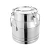 20L/5.25Gallon Stainless Steel Milk Can - Heavy Duty Milk Jug Bucket with Ergonomic Handle and Tight Lid, SS Liquid Solid Container, Non-Slip Base, Seamless Design, Simply Rinse for Clean view 1