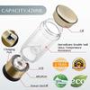LevelUpWay 2025 Hydrogen Water Bottle Generator New Technology Glass with SPE PEM Ionic Membrane High Borosilicate Glass 13 Ounce (Gold) Premium Hydration Solution view 3