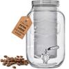 2-Gallon Cold Brew Coffee Maker  Commercial Size Extra Large Glass Dispenser with Metal Spigot, Reusable Metal Filter & Airtight Lid  Big Batch Brewing by KitchenToolz view 1