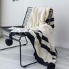 51"x67" Decorative Pom Pom Throw Blanket Knitted Striped Blanket Couch Bed Sofa Throw Blanket Family Friend view 2