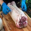 SpitJack Meat 12 Inch Trussing Needle and Butchers Cooking Twine Kit for Sewing Up Whole Hog, Pig, Roasting Chicken and Turkey. 12 Inch SS Needle and 185 Feet of Cotton Kitchen String. view 2