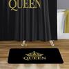 African American Expressions Non-Slip Memory Foam Bath Mat - 17 x 29 Inch, Black and Gold Queen Crown view 3