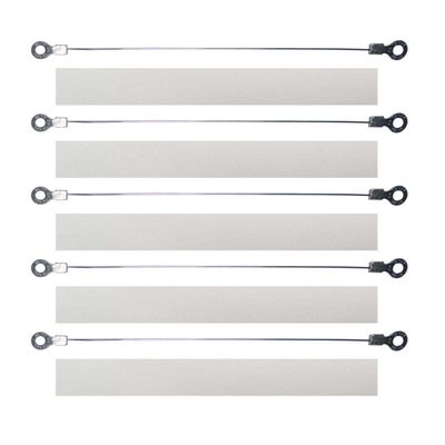 Sealing Machine Accessories Repair Kit Heat Elements PTFE Cloth Covers, 5 Pcs heating element and 5 Pcs PTFE Cloth Suitable for 16" (Diameter 0.02in)