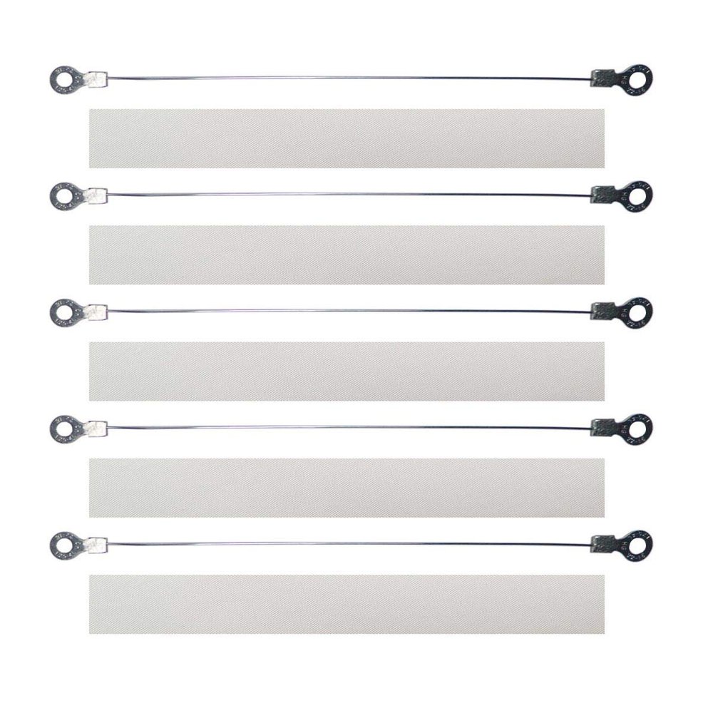 Sealing Machine Accessories Repair Kit Heat Elements PTFE Cloth Covers, 5 Pcs heating element and 5 Pcs PTFE Cloth Suitable for 16" (Diameter 0.02in)