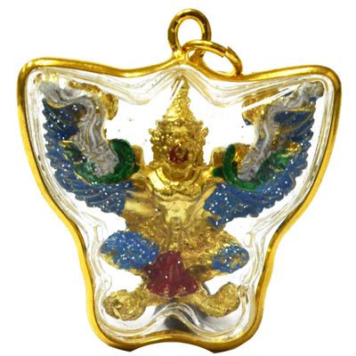 Thai Magic Art Amulets Pendant Phaya Krut Yant Garuda Fetish Thai Amulet King Powerful Honor Authority