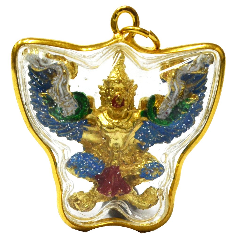 Thai Magic Art Amulets Pendant Phaya Krut Yant Garuda Fetish Thai Amulet King Powerful Honor Authority