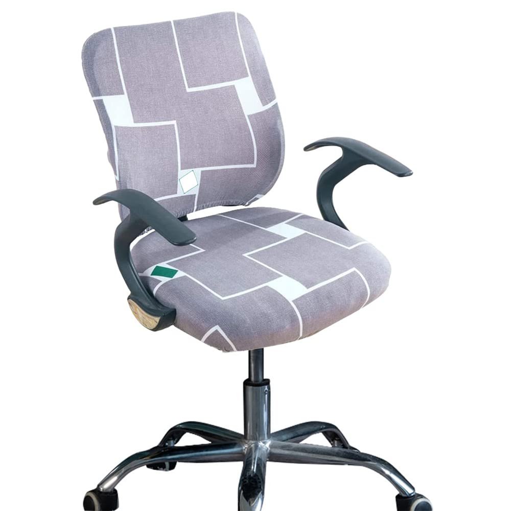 Melaluxe Computer Office Chair Cover - Protective & Stretchable Universal Chair Covers Stretch Rotating Chair Slipcover