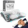 Pillow for Neck and Shoulder Pain Relief  Cervical Memory Foam Contour Pillow  Orthopaedic Ergonomic Design Aligns Spine, Reduces Pressure & Snoring  for Side, Back & Stomach Sleepers + Free Mask view 1