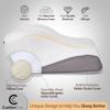 Pillow for Neck and Shoulder Pain Relief  Cervical Memory Foam Contour Pillow  Orthopaedic Ergonomic Design Aligns Spine, Reduces Pressure & Snoring  for Side, Back & Stomach Sleepers + Free Mask view 3