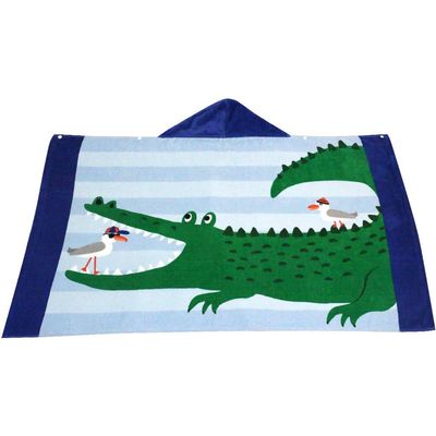 ZTBF Kids Hooded Bath Beach Towel for Children Boys Girls with Cute Cartoon Animal for Swimming and Beach Holiday