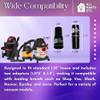 1.25" Vacuum Floor Brush Attachment 10 Wide Soft Bristles with Two Adapters for 1.375" & 1.5" Compatibility Fits many Shop Vac, Shark, Hoover, Eureka, Dirt Devil, Miele, Oreck, and More view 3