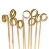 BambooMN Loop Ring Card Holder Gardening Flower and Lawn Sticks - 17" (43cm) - 100 Pieces view 2