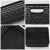 Anbers Plastic Weave Storage Baskets Bins, 6 Packs Small Storage Basket, Black view 4