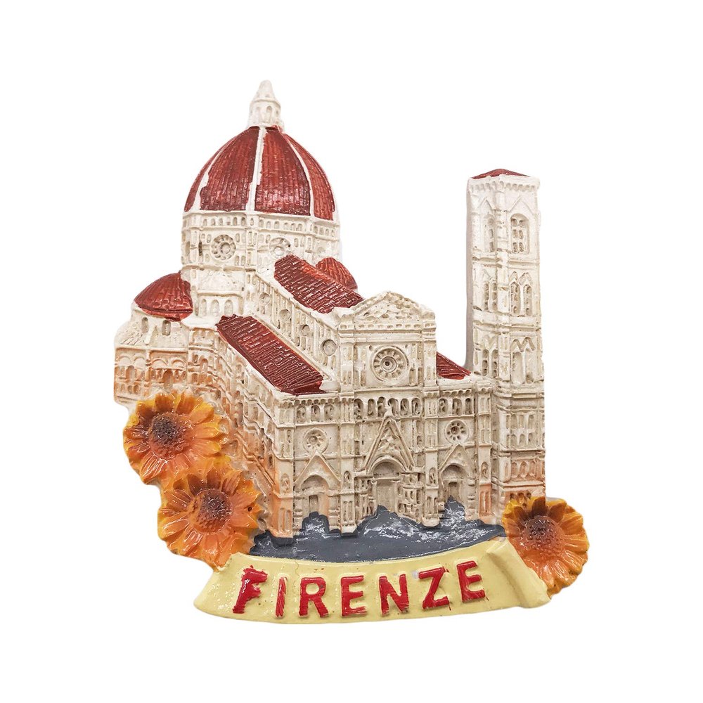 3D Firenze Florence Italy Refrigerator Magnet Tourist Travel Souvenirs Handmade Resin Craft Magnetic Stickers Home Kitchen Decoration Fridge Magnet Collection Gift