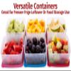 SIGNORA WARE Condiment Containers with Lids- 6 pk. 17 oz.Salad Dressing to go Small Food Storage Containers- Sauce Cups Leak proof Reusable Plastic BPA free for Lunch Box Picnic Travel view 2