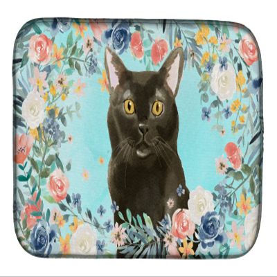 Caroline's Treasures CK3391DDM Bombay Spring Flowers Dish Drying Mat Absorbent Dish Drying Mat Pad for Kitchen Counter Dish Drainer Mat for Countertop, 14 x 21", Multicolor