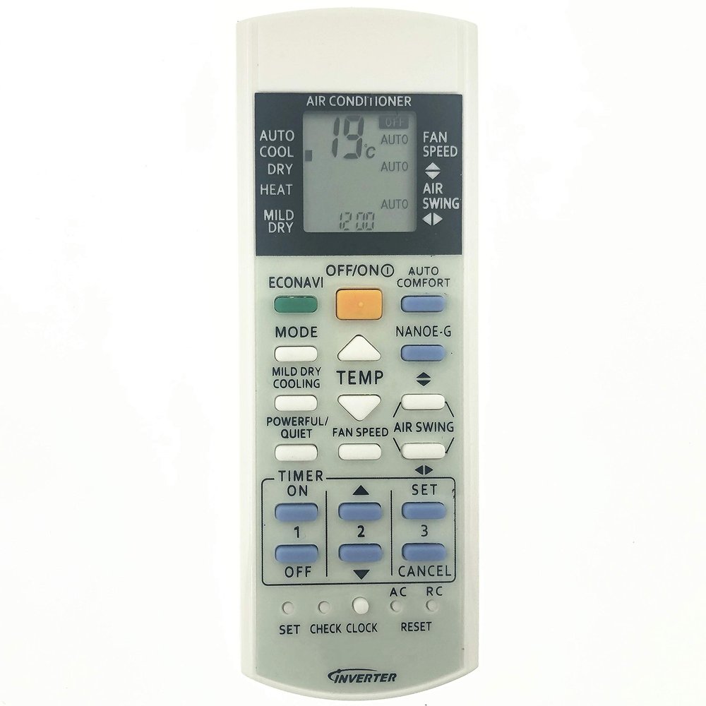 Calvas New Remote Control A75C2817 A75C2998 For Panasonic Inverter AC Air Conditioner A75C3865 A75C3871 A75C3714 A75C3706 CS-YW7MKD-1