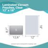 APQ Pack of 500 Co-Extruded Vacuum Pouches, Clear 12 x 18. Vacuum Food Bags 12x18. Thickness 3 mil. Polyethylene Bags for Packing and Storing. Perfect for Industrial, Food Service. view 4