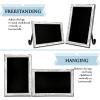 TenXVI Designs 11"x17" Magnetic Chalkboard Sign - Remove Legs to Vertically or Horizontally Hang or Stand - Perfect for Kitchen Countertop, Tabletops, Weddings, Home Decor - White view 2