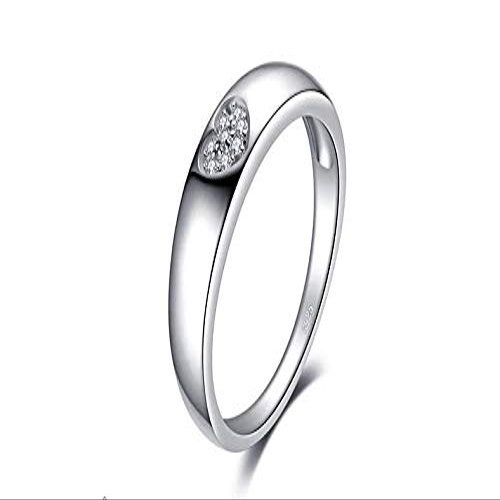Bansriracha Love Heart Cubic Zirconia Wedding Bands Engagement Rings Authentic 925 Sterling Silver Rings Birthday Present (9)
