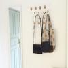 SHISEDECO Classic Hang it All Coat Rack, Mid Century Modern Wall Mounted Hooks with Painted Solid Wooden Balls, Decorative Creative Fashion Wood Hanger for Home, Bedroom (White Frame Natural) view 4