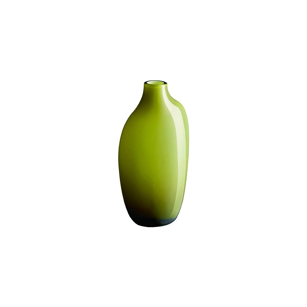 KINTO 26056 Flower Base, Green, W2.8 x D2.2 x H5.9 inches (70 x 55 x 150 mm), SACCO Glass 03