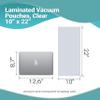 APQ Pack of 500 Jumbo Co-Extruded Vacuum Pouches 10 x 22 Clear Vacuum Food Bags 10x22. Thickness 3 mil. Polyethylene Bags for Packing and Storing Perfect for Industrial, Food Service view 3
