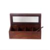 Creation India Craft Wooden Spice Box, Masala Container, Condiments Storage Case for Kitchen, Multipurpose Decorative Box - Indian Rosewood Crafted view 2