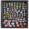 Display Case Wall Frame Cabinet for Military Medals, Pins, Patches, Insignia, Ribbons, Brooches view 1