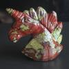 2'' Hand Carved Mixed Gemstone llanite Amazonite Fluorite Crystal Dragon Blood Jasper Unicorn Crystal Figurine Carving (Dragon Blood Jasper) view 1