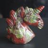 2'' Hand Carved Mixed Gemstone llanite Amazonite Fluorite Crystal Dragon Blood Jasper Unicorn Crystal Figurine Carving (Dragon Blood Jasper) view 2