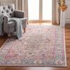 SAFAVIEH Area Rug 8x10 - Madison Collection - Large - Beige & Fuchsia, Shabby Chic Medallion Distressed Design, Non-Shedding & Easy Cleaning, Ideal for Living Room, Bedroom, Dining Space (MAD259B) view 1