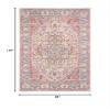SAFAVIEH Area Rug 8x10 - Madison Collection - Large - Beige & Fuchsia, Shabby Chic Medallion Distressed Design, Non-Shedding & Easy Cleaning, Ideal for Living Room, Bedroom, Dining Space (MAD259B) view 2
