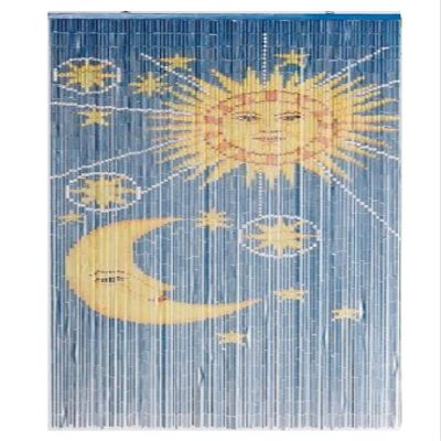 TACHILC Sun & Moon Beaded Curtain for Doorway - 90-Strand Door Beads - Hanging Bead Curtain 35.5" x 78" for Doors & Closets
