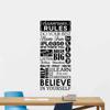 Classroom Rules Wall Decal Class Vinyl Sticker Quote Classroom Poster Classroom Sign Teacher Gifts Education Wall Decor Study Wall Art School Class Mural 1059 view 1