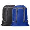 2 Pack Laundry Bag Backpack, 27 x 34Sturdy Laundry Bag with Shoulder Straps Drawstring Closure Heavy Duty Foldable Laundry Backpack for College, Travel, Laundromat, Apartment (Black Blue) view 1