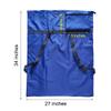 2 Pack Laundry Bag Backpack, 27 x 34Sturdy Laundry Bag with Shoulder Straps Drawstring Closure Heavy Duty Foldable Laundry Backpack for College, Travel, Laundromat, Apartment (Black Blue) view 2
