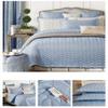 Icegrey Quilted Bedspread Coverlet Set Full Queen Bedding Quilt Blue 1-Piece Full/Queen 78x90 view 2