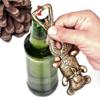Indian Shelf Teddy Bear Bottle Opener | Gold Beer Opener | Brass Heavy Duty Beer Bottle Opener | Bar Accessories and Decor view 2