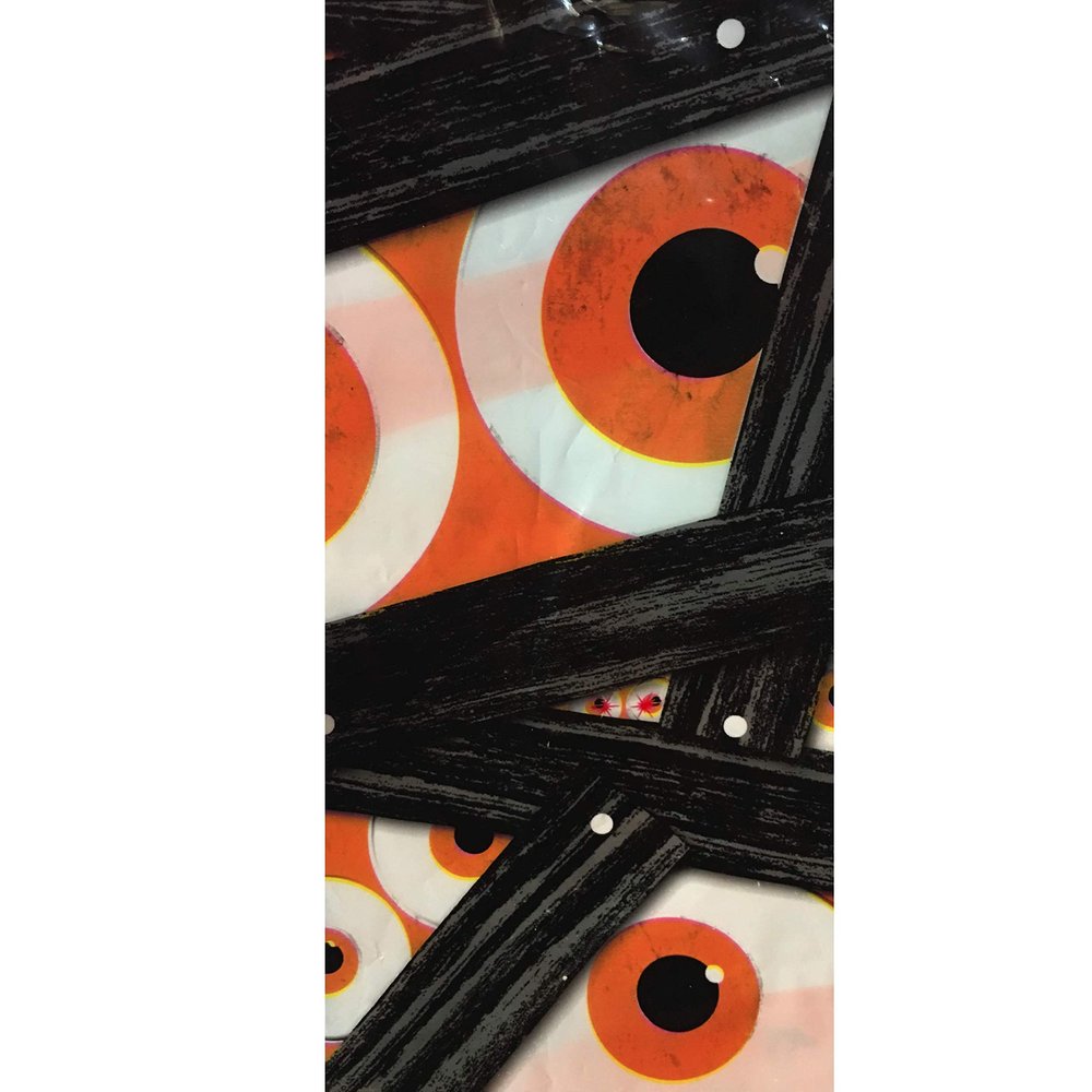 Halloween Door Cover That Lights Up Skull or Spider (Monster Eyes)