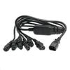 HTCable UPS PDU Computer PC Power Splitter Cord C14 to 6 x C13 10A 250V Extension Cable 24'' (C14-6xC13 60cm) view 1