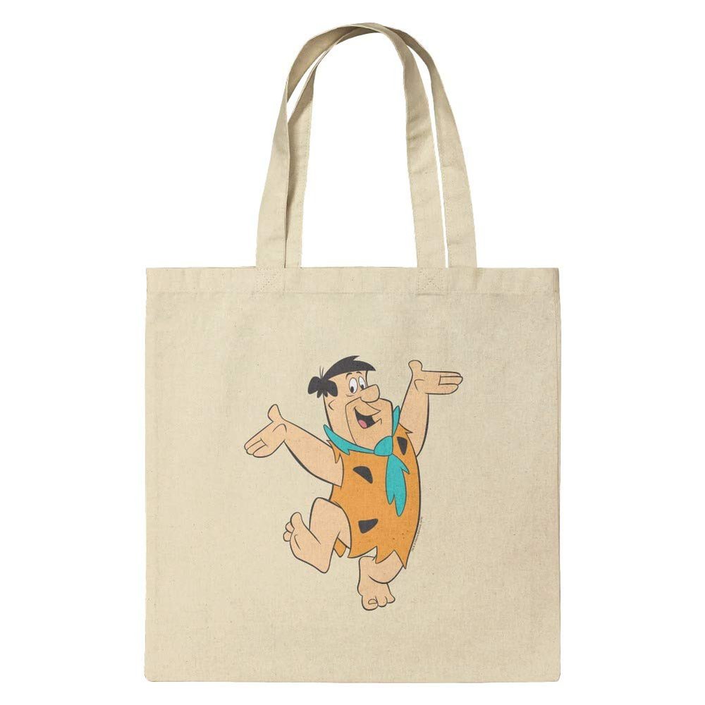 GRAPHICS & MORE The Flintstones Fred Character Grocery Travel Reusable Tote Bag